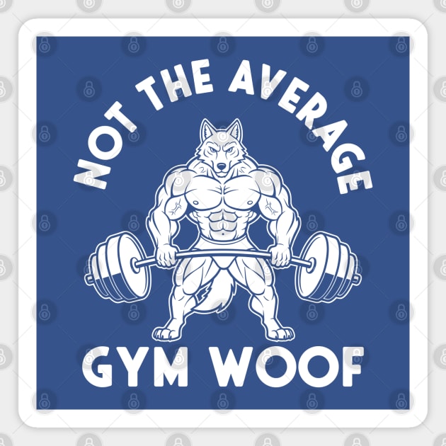 Hilarious Gym Woof Magnet by enrynz